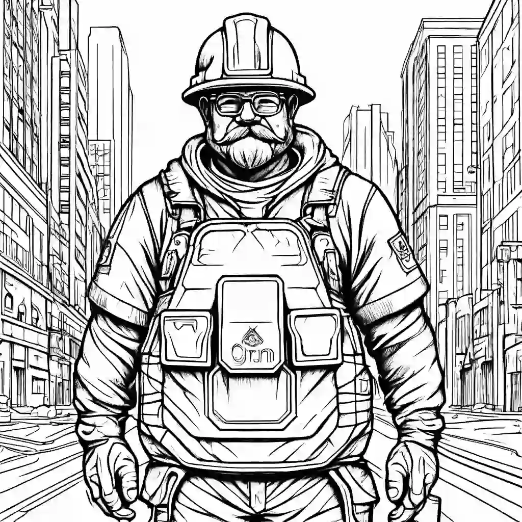 Garbage Collector coloring pages